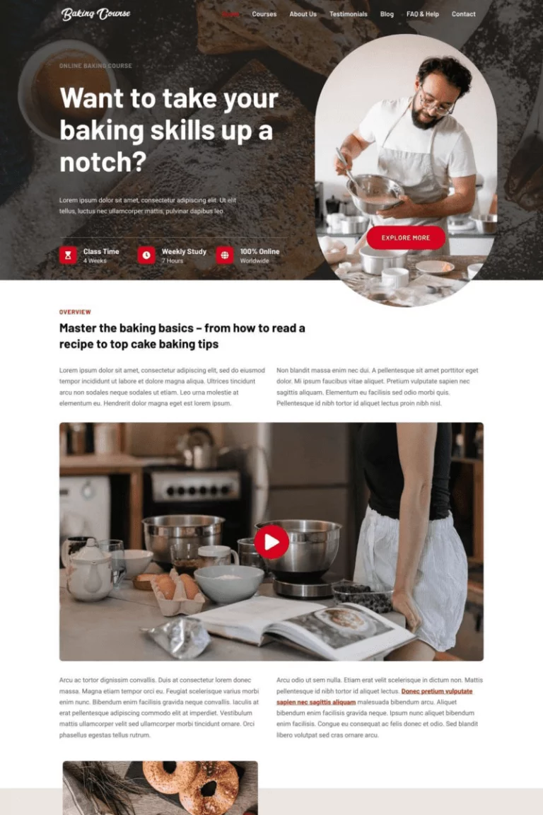 Baking Course