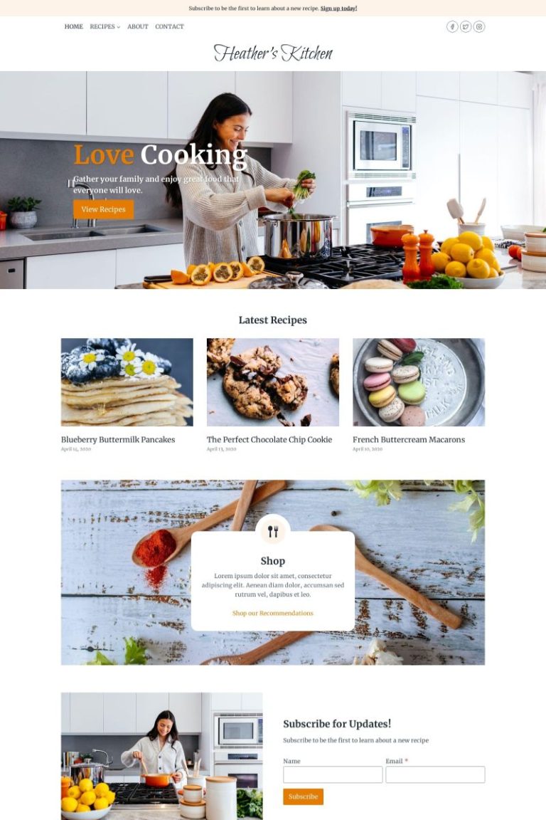 Recipe Blog